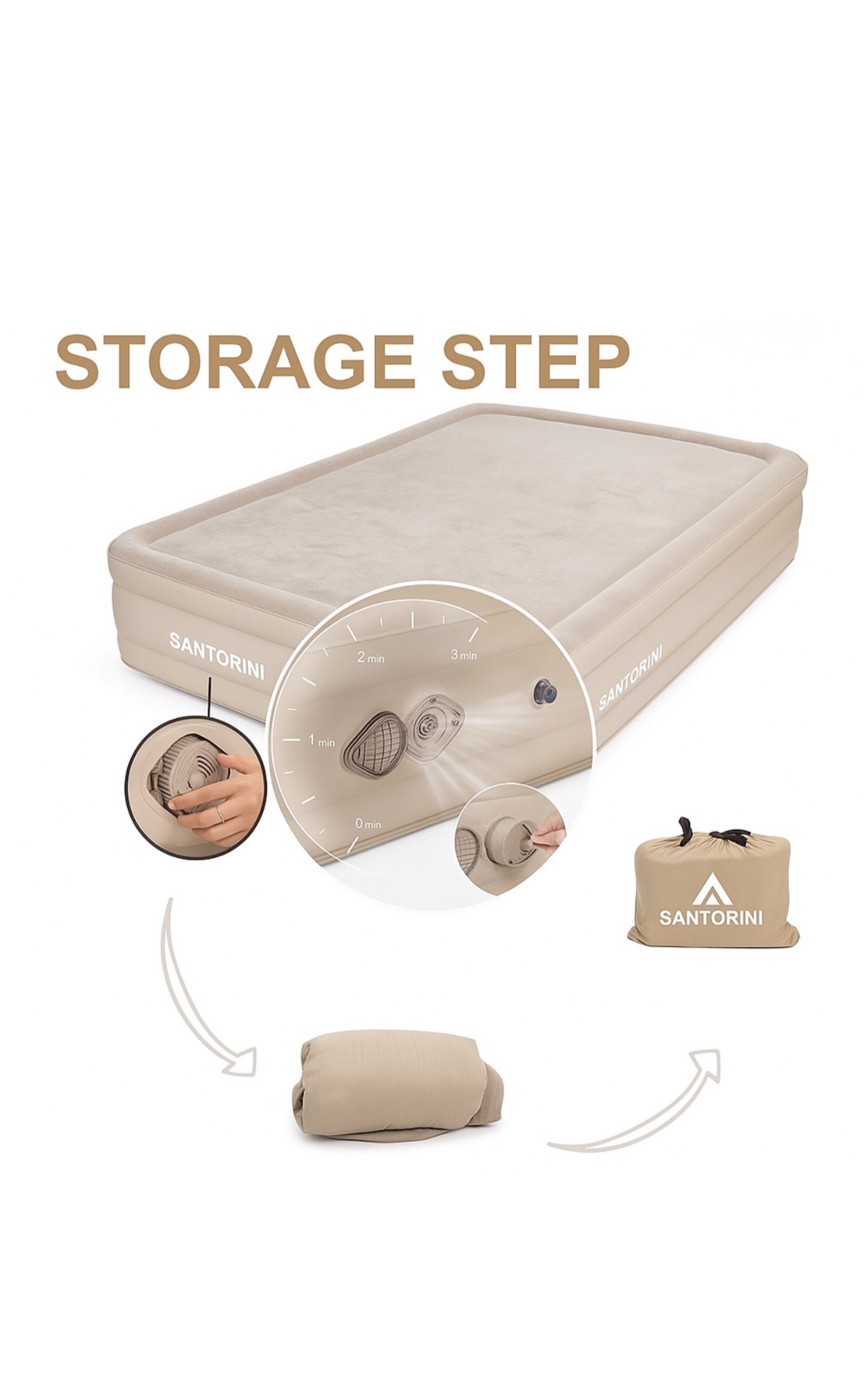 Inflatable Double Mattress With Built In Pump - Image 3