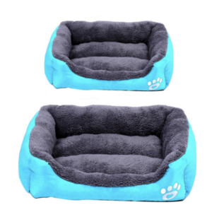 2 Piece Pet Plush Cushion Bed Set
