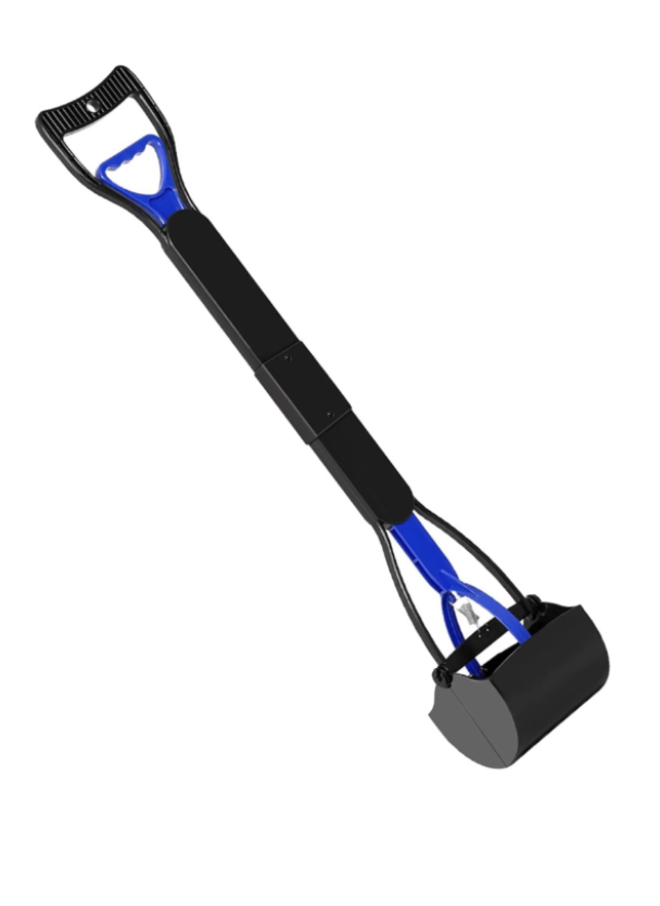 Pet Poop Scooper for Large Small Dogs 70cm Long Handle Lighting & Folding