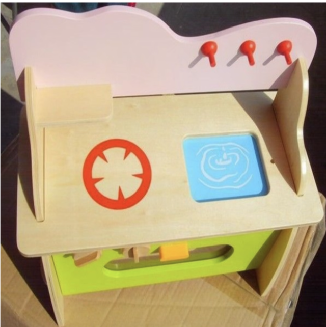 Girls Simulation Pretend Play Wooden Kitchenette Cooking Toy Game Set - Image 3