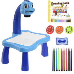 24 Patterns Projector Painting Desk Toy - Blue