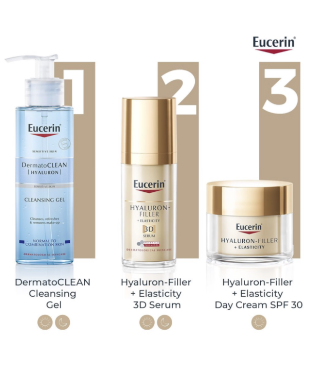 Eucerin Hyaluron Filler + Elasticity Anti-Age Face Day Cream, SPF30, 50ml - Image 9