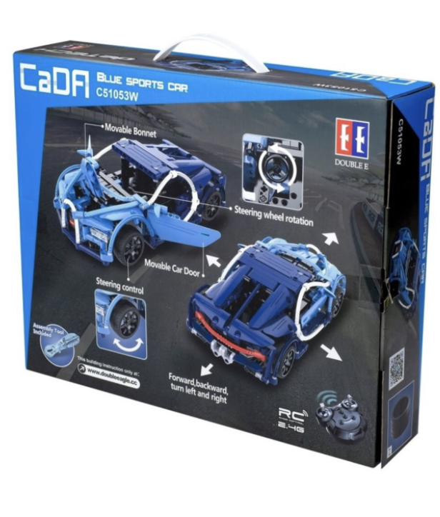 CaDA Tech R/C Sportscar - Bugatti - 419-Piece - 28cm Long - Image 3