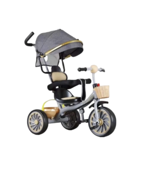 Luxury 4 in 1 Kids Tricycle With Steel Frame