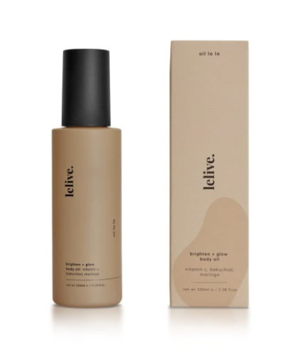 Lelive- oil la la | brighten + glow body oil (100ml)