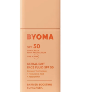 BYOMA SPF 50 Face Fluid - Ultra- Lightweight Facial Sunscreen (50ml)