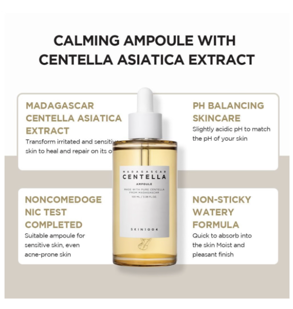 SKIN1004 Centella Face Serum Korean Ampoule Moisturizing Hydrating SkinCare - Image 2
