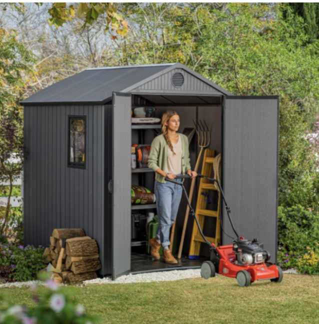 Keter Darwin 6x6ft Shed - Grey - Image 2