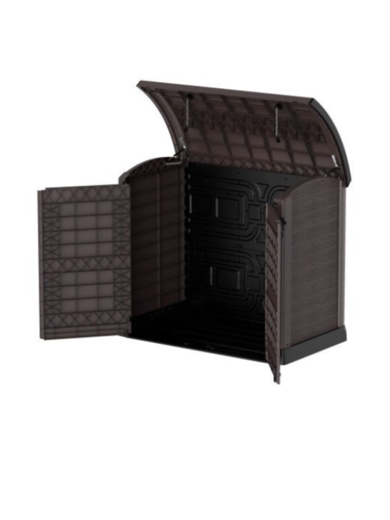 Cedargrin Storage Shed Arc Lid 12001 Dark Brown (145 X 82.5 X 125 cm) - Image 3