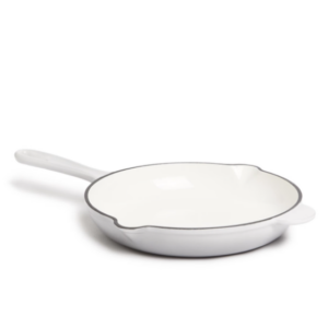 George & Mason - 26cm Round Enamel Cast Iron Fry Pan - Grey