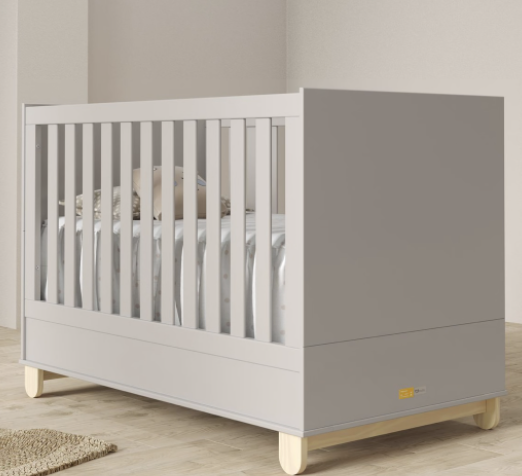 George &Mason Baby - 2-in-1 Zupy Cot Bed - Grey - Image 3