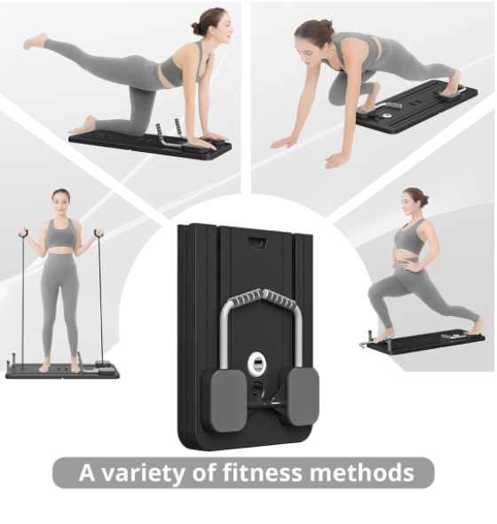 Earthmelon Multifunctional Abdominal Board Pilates Core Trainer+Grip Socks - Graphite - Image 2