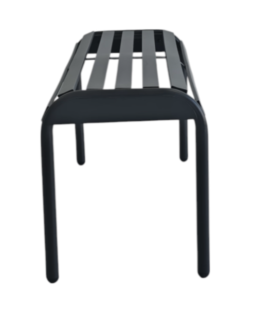 George & Mason Ella Patio Steel Bench Charcoal - Image 7