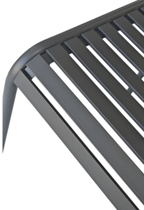 George & Mason Ella Patio Steel Bench Charcoal - Image 9