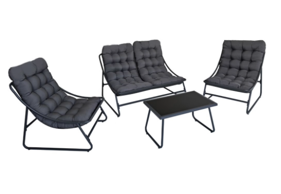 George & Mason Lenny Conversation Patio Set with Cushions