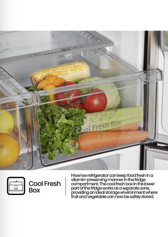 Hisense 394L PureFlat Door Fridge with Durable Inverter and Water Dispenser - Image 10