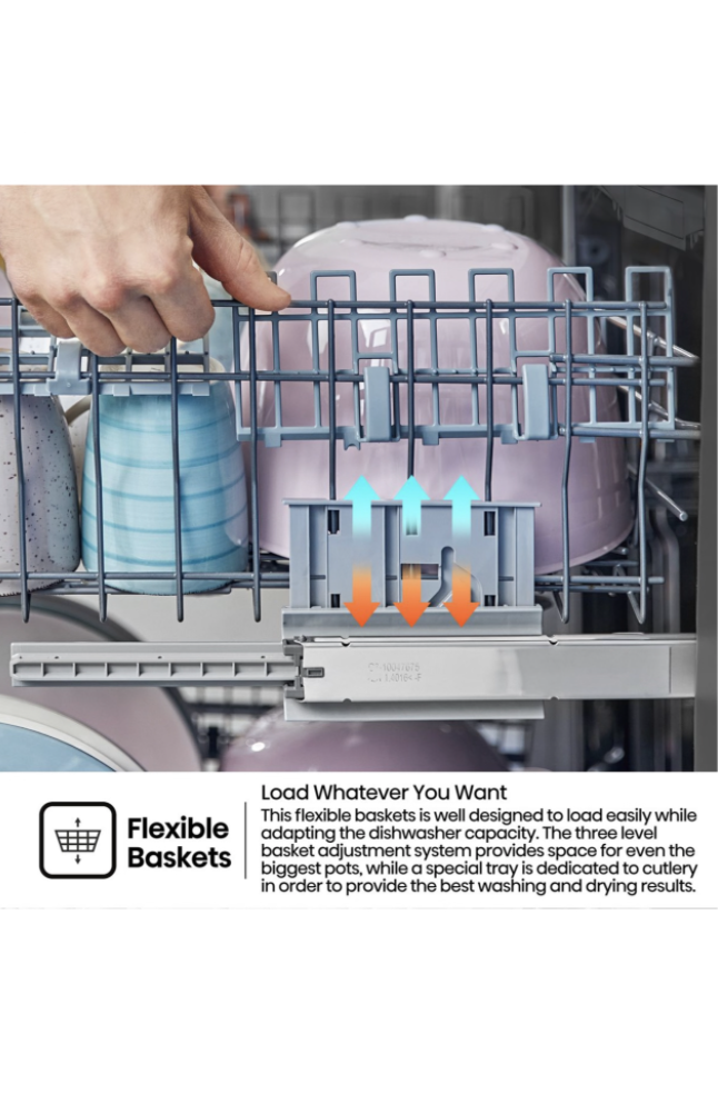 Hisense 15 Place Dishwasher with LED Display - Black - Image 7