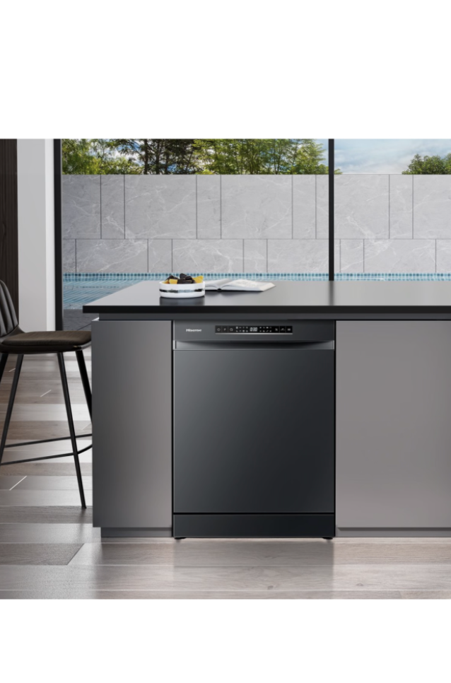 Hisense 15 Place Dishwasher with LED Display - Black - Image 14