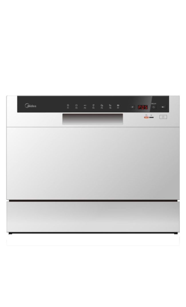 Midea 6 Place Countertop Dishwasher - White