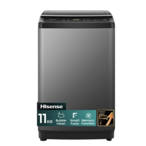 Hisense 11Kg Top Loader Washing Machine - Titanium Grey
