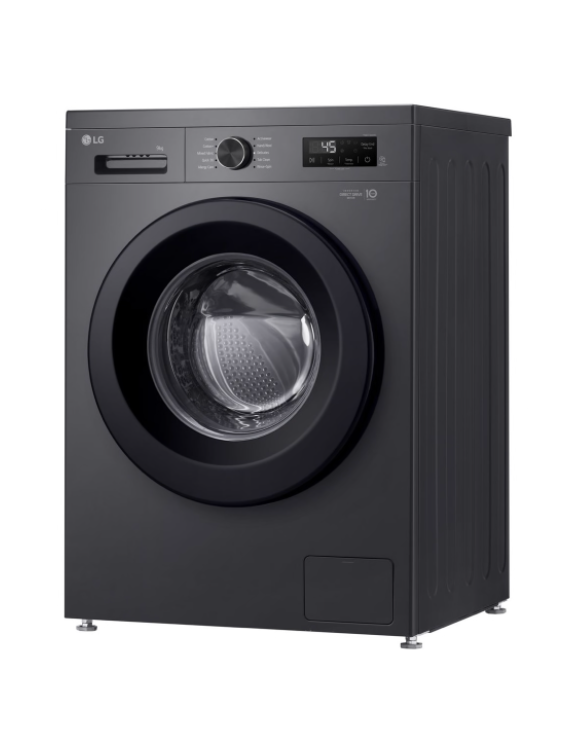 LG 8kg Front Loader Inverter Direct Drive with Steam Black Finish F2Y1TYP6J - Image 2
