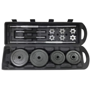 Adjustable Cast Iron Barbell and Dumbbell Set Weight Lifting - 50KG