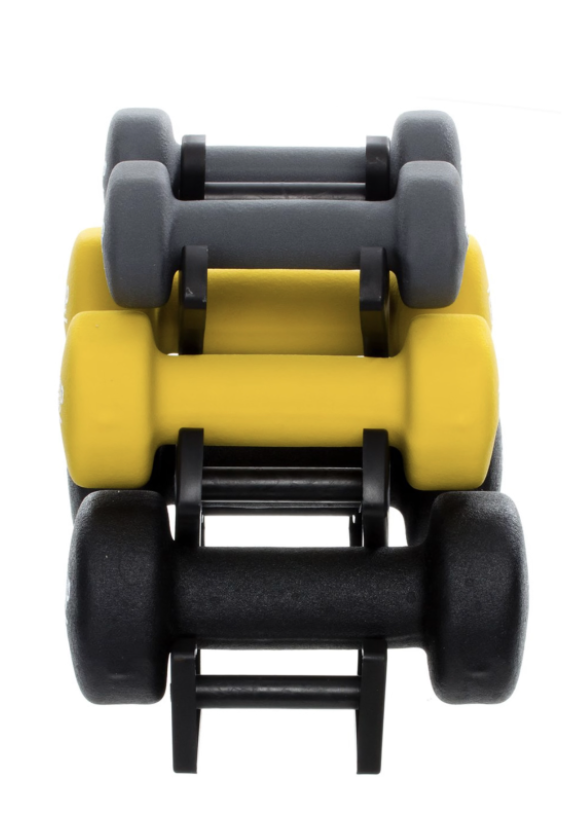 GetUp 12kg Neoprene Dumbell Set & Stand - Image 3