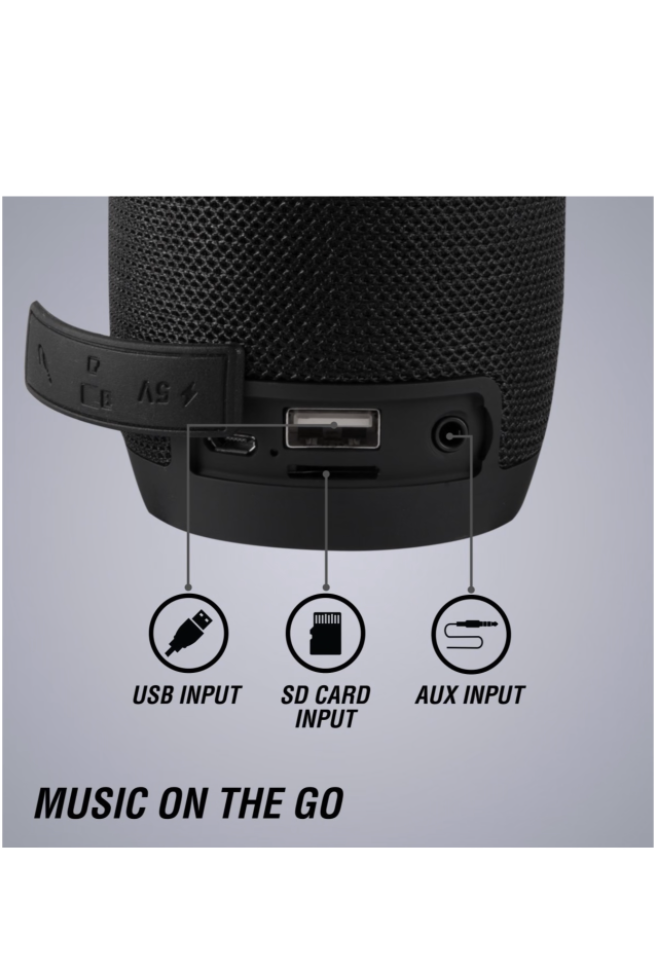 Volkano Stun 2.0 Series Bluetooth Speaker - Black - Image 2