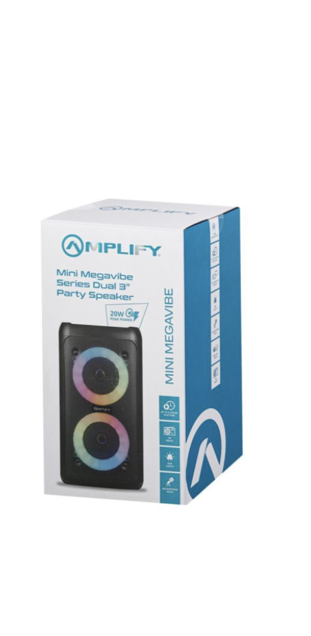Amplify Mini Megavibe Series Dual 3" Party Speaker - Black - Image 5