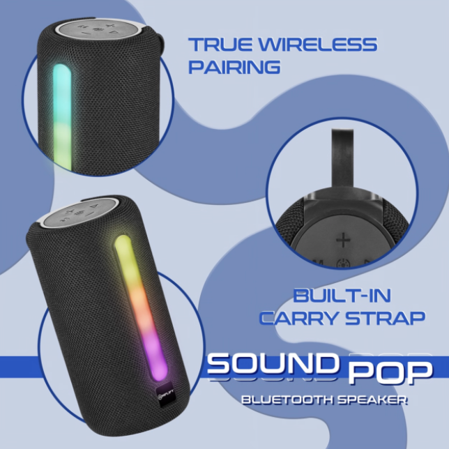 Amplify Sound Pop Series Portable Bluetooth Speaker with RGB Lights - Image 2
