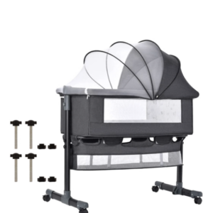 Foldable Newborn Baby Portable Bassinet Baby Cot Bed/Crib- 92×68x85cm-Grey - Grey