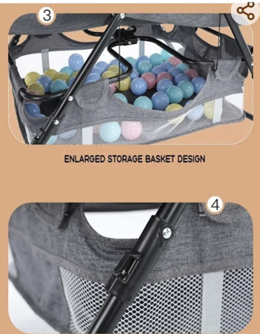 Baby Crib 3 in 1 Cradle, Travel Cot, Rocker - Image 5