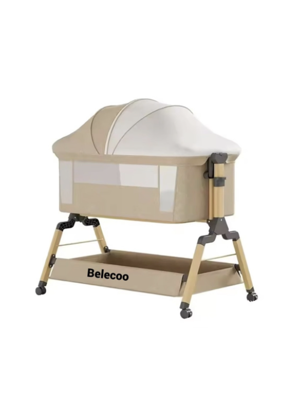 Belecoo Selena Next To Me Cot Bed - Brown