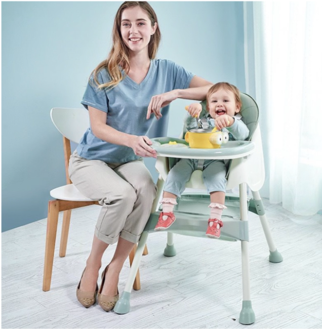 Baby High Chair W/Feeding Tray For Babies Food - Image 5
