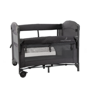 BabyWombWorld Premium 2-in-1 Bedside Camp Cot & Travel Co Sleeper Bed