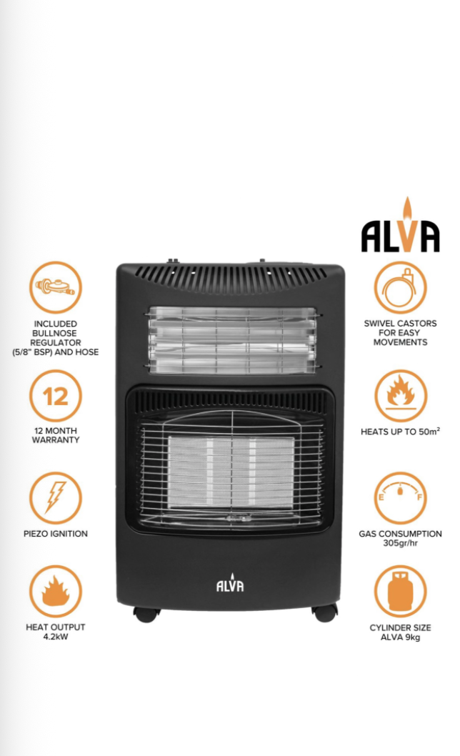 ALVA - Infrared Radiant Gas & Electric Dual Indoor Heater - Image 2