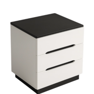 Pedestal Nightstand with Drawers - Stylish Bedside Table with Storage
