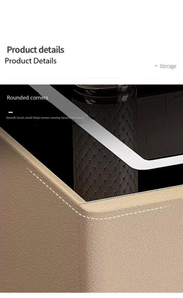Floating smart bedside table with light and wireless charging speaker - Image 6