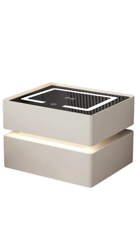 Floating smart bedside table with light and wireless charging speaker - Image 13