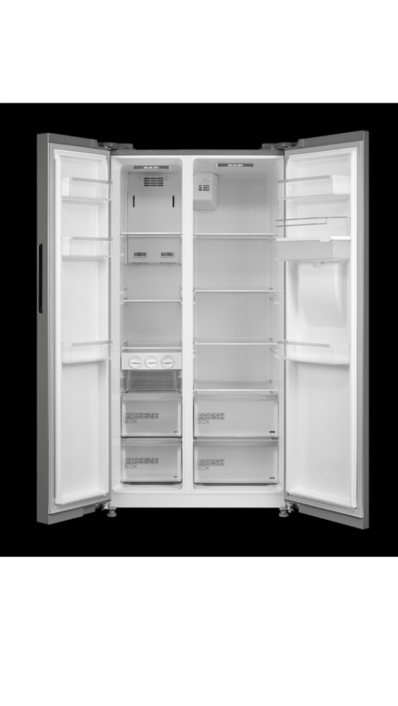 Midea 513L Inverter Side by Side Freezer Fridge Stainless Steel A+ - Image 9
