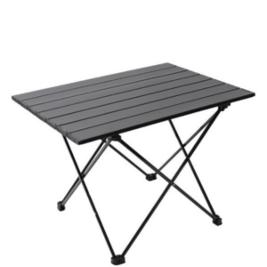 Glamping - Portable Folding Camping Table (Black) Small 40 x 35 x 30cm - M