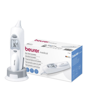 Beurer Ear Thermometer: Hygienic Caps, Infrared Tech, Rapid Result FT 58