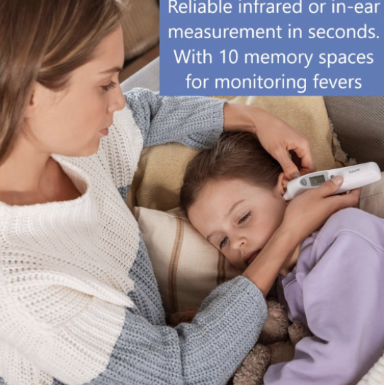 Beurer Ear Thermometer: Hygienic Caps, Infrared Tech, Rapid Result FT 58 - Image 2