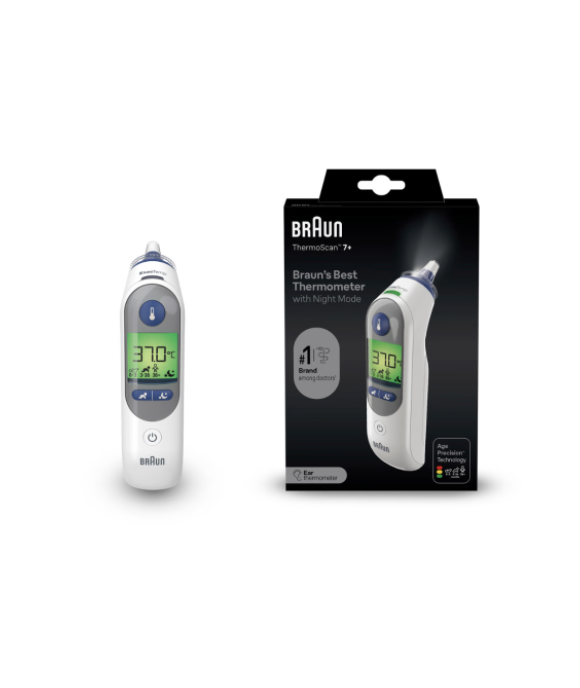 Braun IRT6525 ThermoScan 7+ With Age Precision & Night Mode