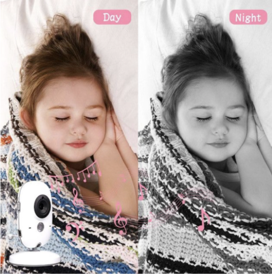 Wireless Video Baby Monitor with 3.2" LCD & Handmade Keyring - Image 4