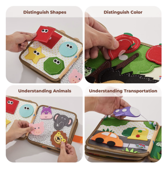 Chenshia Montessori Educationa Busy Book Toddler Sensory Activity Book - Image 5