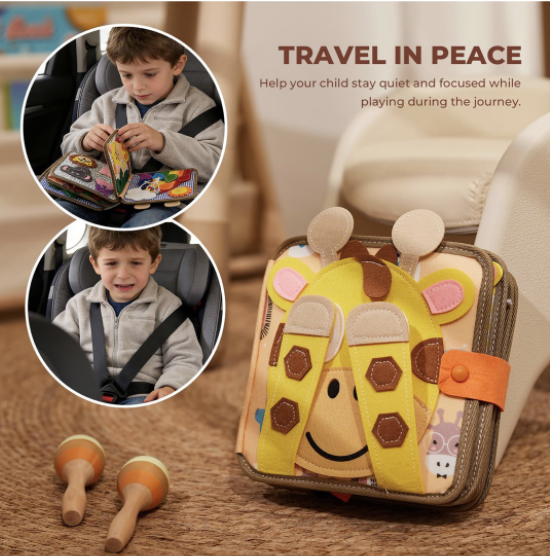 Chenshia Montessori Educationa Busy Book Toddler Sensory Activity Book - Image 7