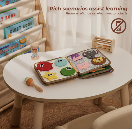 Chenshia Montessori Educationa Busy Book Toddler Sensory Activity Book - Image 8