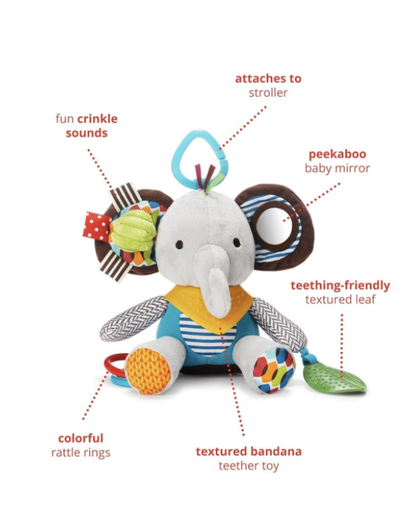 Elephant Baby Sensory 4in1 Activity Toy - Image 2