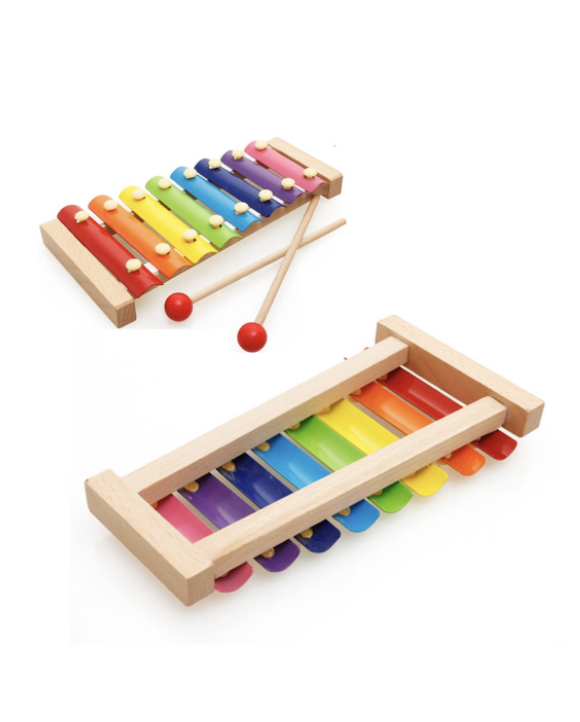 6Piece Wooden Music Toy Shape Stacking&Sorting Set Children's Day Gift - Image 7